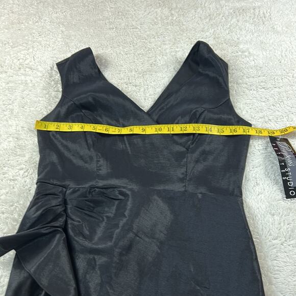 Pompous Studio Petites little black cocktail party sheath dress, 12p - Picture 5 of 10